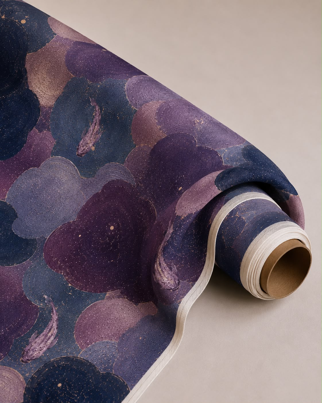 Purple Koi - Cotton