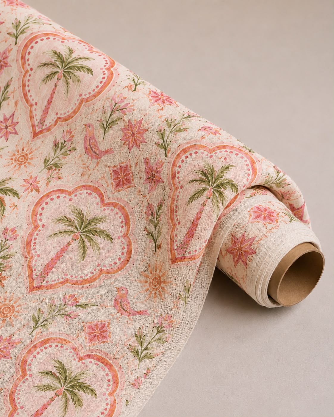 Pink Oasis - Linen